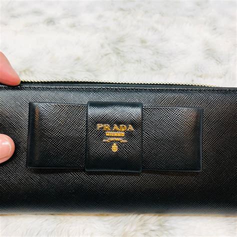 prada wallet necklace|authentic Prada wallet.